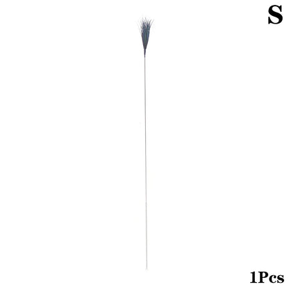 1/5Pcs Goose Feather Stick Ear Picking Elastic Earwax Cleaner Stick Massage Chicken Peacock Feather Silver Needle Ear Dig Tool