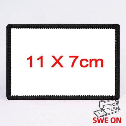 2 PCS Custom Make Your Own Personalized Morale Patch Add Your Photo, Logo, Text Hook and Loop/Sew On/Iron On