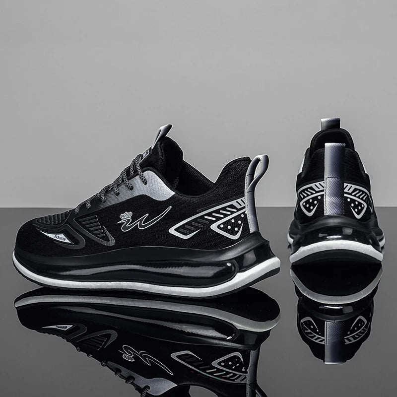 Men's breathable casual sneakers four seasons new soft sole non-slip lightweight racing outdoor running shoes speed sports shoes
