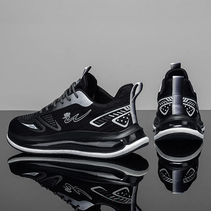 Men's breathable casual sneakers four seasons new soft sole non-slip lightweight racing outdoor running shoes speed sports shoes