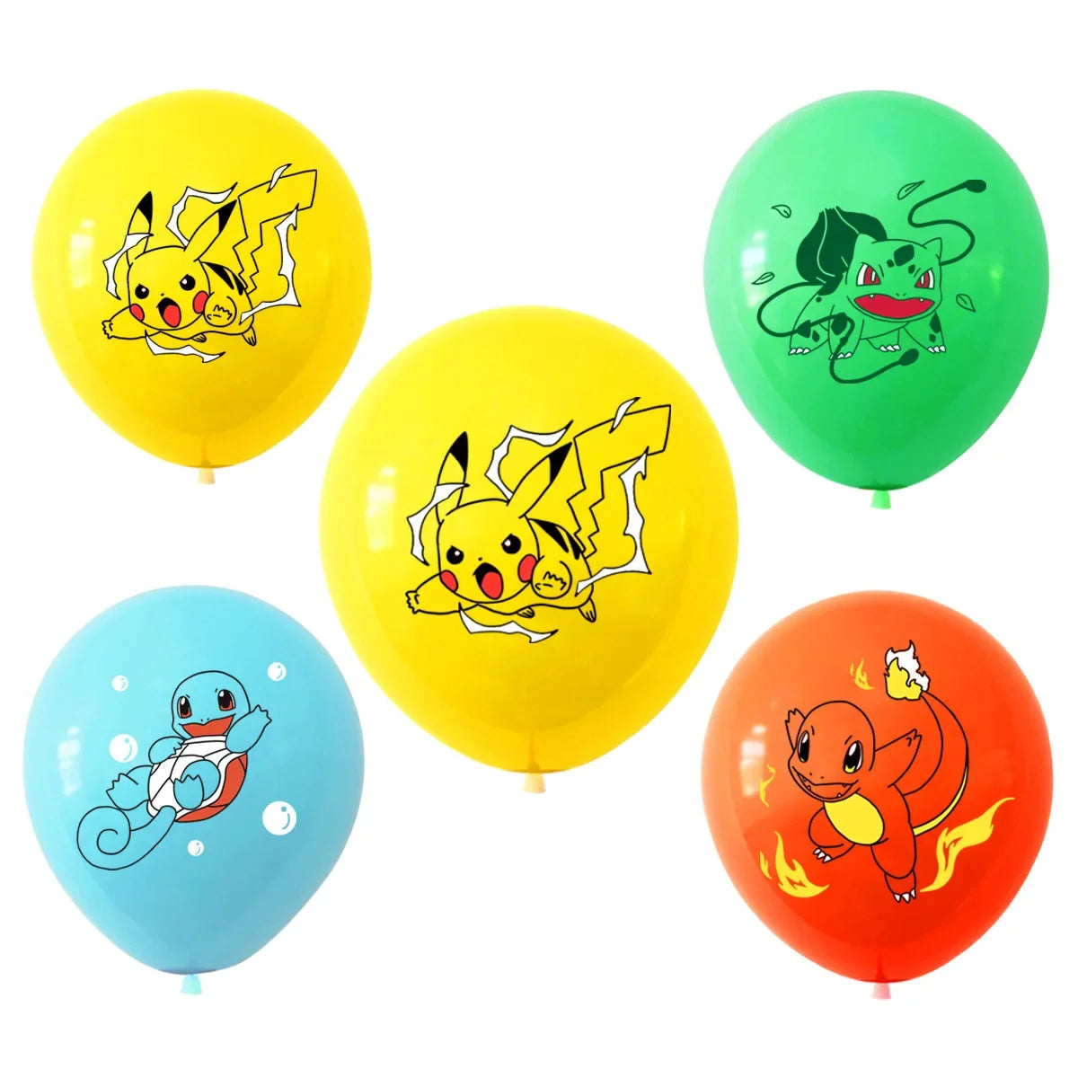 12/24pcs 12inch Pokémon Balloon Pikachu Kawaii Anime Accessories Cute Elf Birthday Party Decoration Kids Toys Christmas Gifts