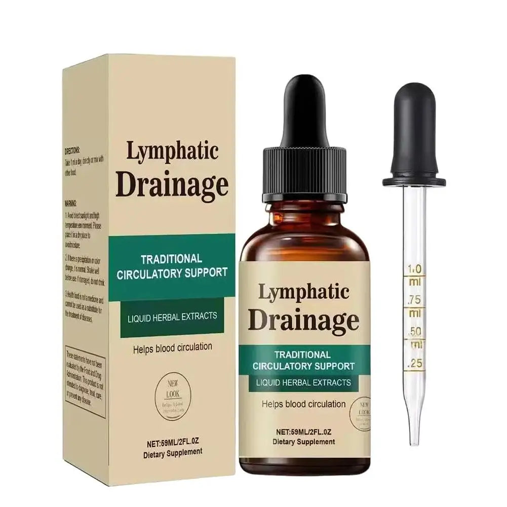 Natural Lymphatic Drainage Drops, Herbal Extracts for Circulatory Support, Relief Swelling Bloating Immunity Stillingia Wellness