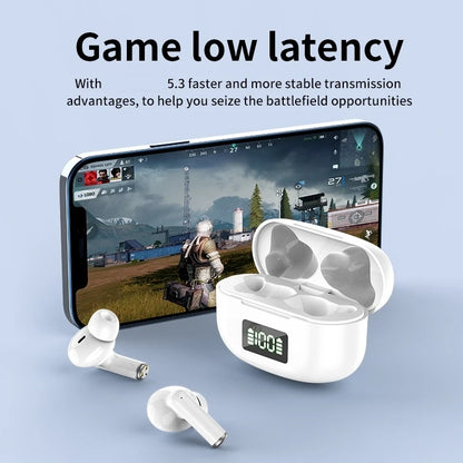 New Wireless Bluetooth Headset Digital Display Headset Touch Control Noise Cancelling Earbuds Ultra Long Life For all smartphone
