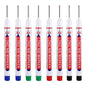8Pcs/Set 20mm Deep Hole Long Nib Head Markers For Metal Perforating Pen Waterproof Bathroom Woodworking Decoration Multi-Purpose