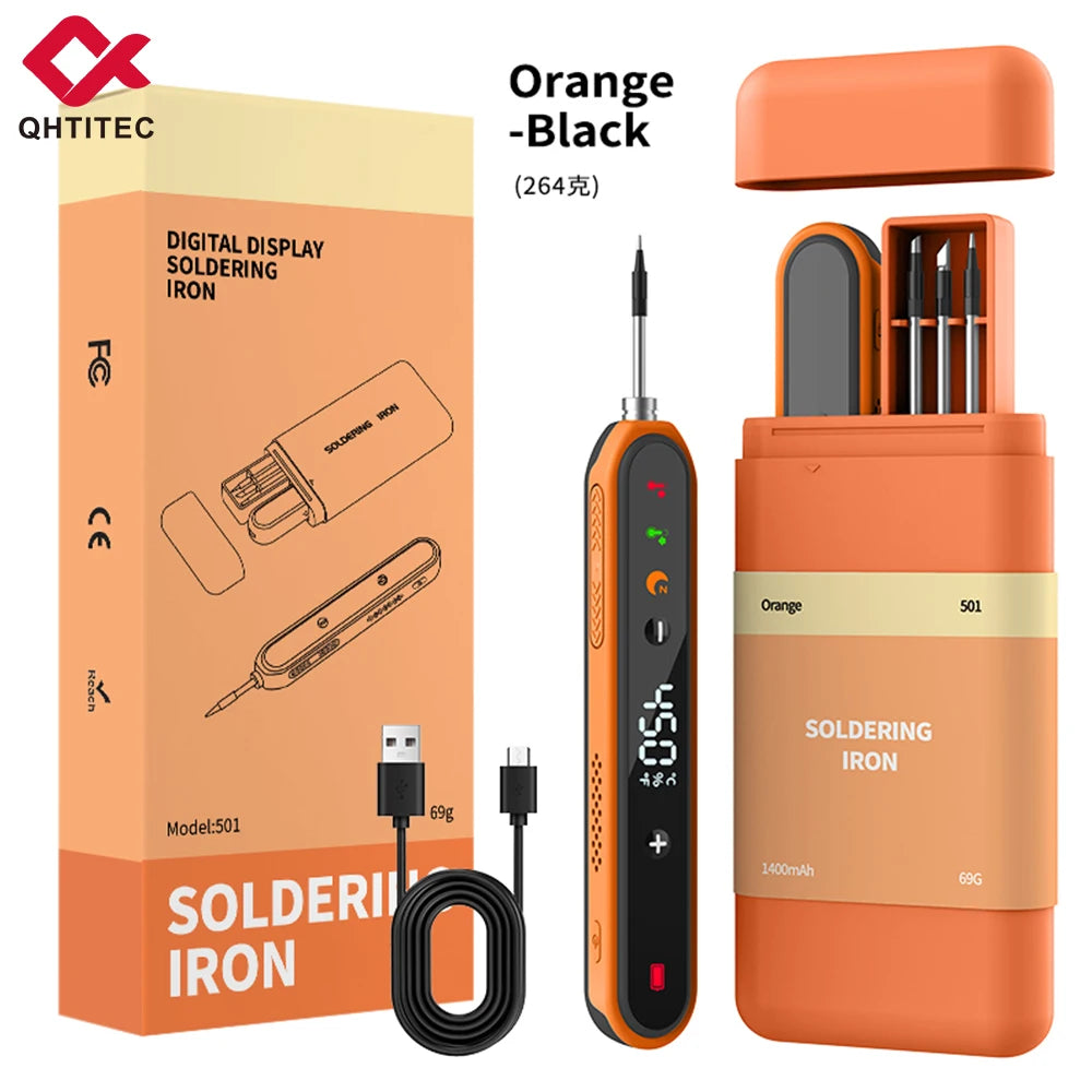 JCD USB Soldering Iron Portable 5V 15W built-in battery with Three-Level Temperature Control Wireless Mini Soldering Tools
