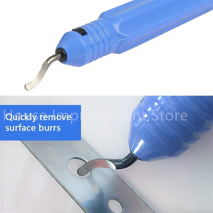 Metal Deburring Tool Kit Burr Cutter 10pcs Sharp Deburring Blades Burr Remover Hand Tool for Wood Plastic Aluminum Copper Steel
