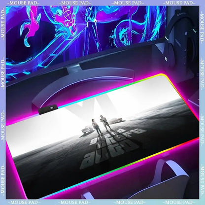 Game G-gta 6 Mouse Pad Gamer Luminescence Led Mouse Pad Gaming Table Rgb Deskmat Keyboard Pc Mousepad