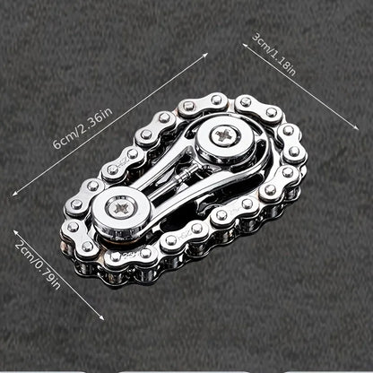 Anti-stress Anxiety Edc Fidget Adult Fingertip Spiral Sprocket Flywheel Metal Bicycle Chain Antistress Toy Fidgets Spinner Toys