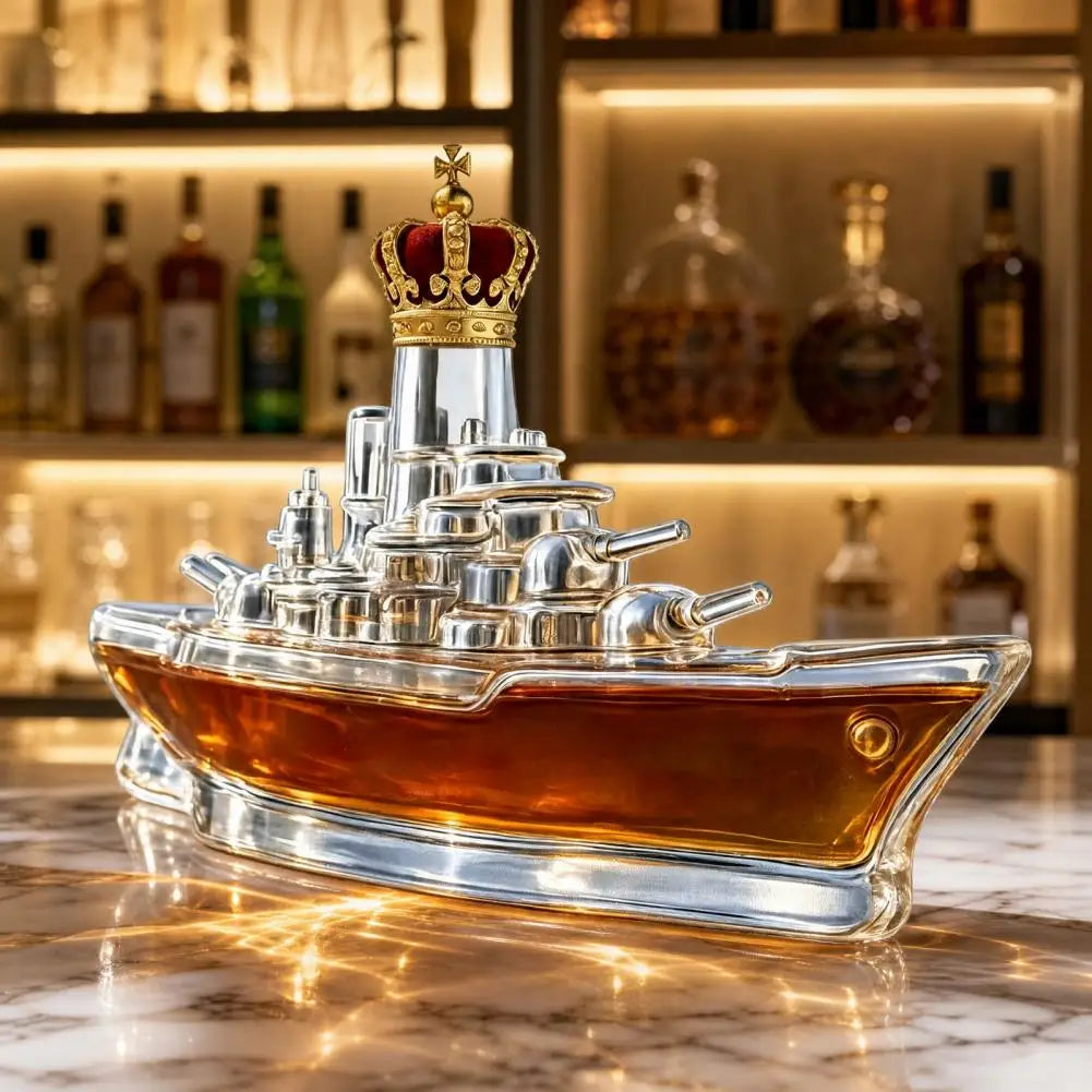 Whiskey Collector Bottle Funny Bulldog Whiskey Decanter 350ml Hand Blown Glass Bottle Novelty Dog Shape Liquor Dispenser Mini