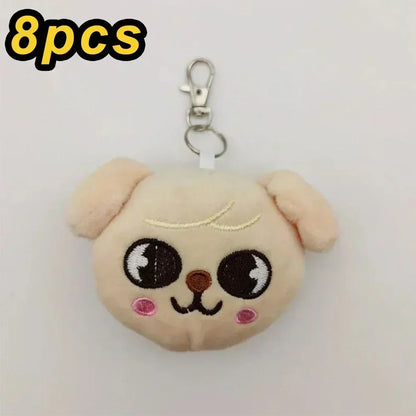 20cm 8pcs/Set Plush Toy Kawaii Skzoo Stray kids Plush Cartoon Stuffed Animal Doll Kawaii Companion Toys Room Decor Gift