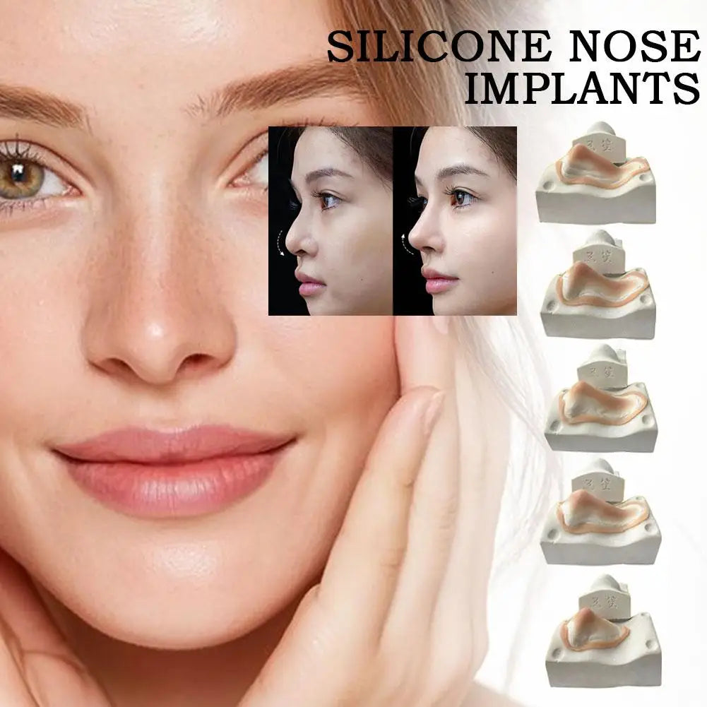 Realistic Silicone Prosthetic Nose & Chin Reusable Hypoallergenic Special Effects Makeup for Cosplay Photography