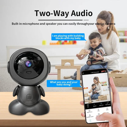 8MP Wifi Security Camera Indoor HD Baby Monitor Smart Home Two Way Audio Tracking Night Night Vision Robot PTZ IP Cameras