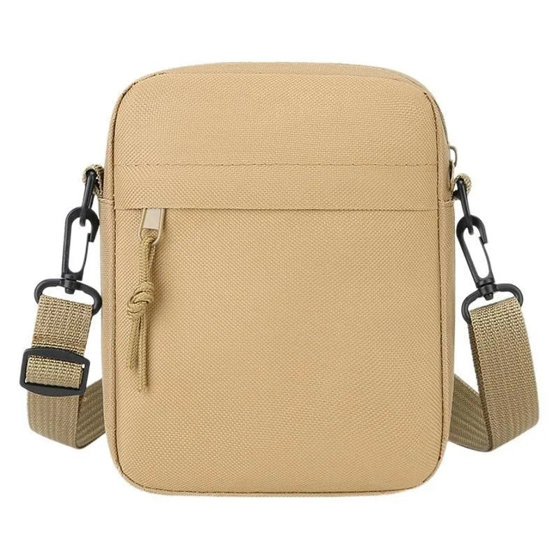 Men's and women's Single Shoulder Bag Crossbody Bags, Solid-Colored Lightweight Mobile Phone Bags for Travel Photography