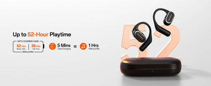 OpenRock Link 20 AI Translator Bluetooth 6.0 Earphones Open Ear Wireless Headphones With Magnetic ENC Mic IPX7 Sport Earbuds APP