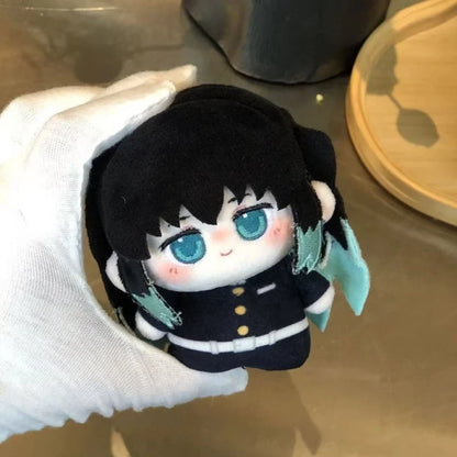 Demon Slayer Figure Anime Plush Doll Fans Gift Q Version Toy Gifts Kamado Nezuko Keyrings Cartoon Character Keychains Bag Charms