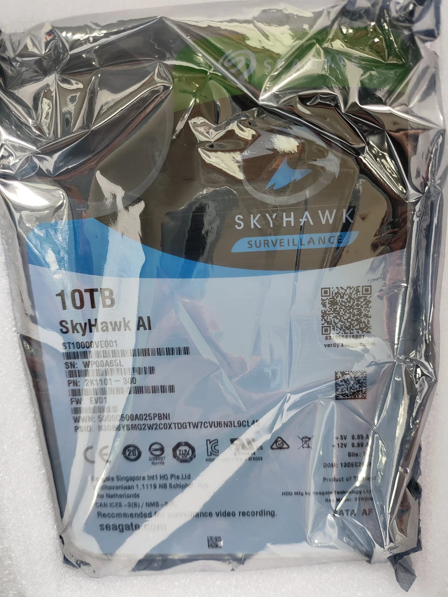HDD New Original Seagate1TB 4TB 6TB 8TB 10TB 7200 RPM 256MB Cache SATA 6Gb/s 3.5" Internal Hard Drive ST10000VE001