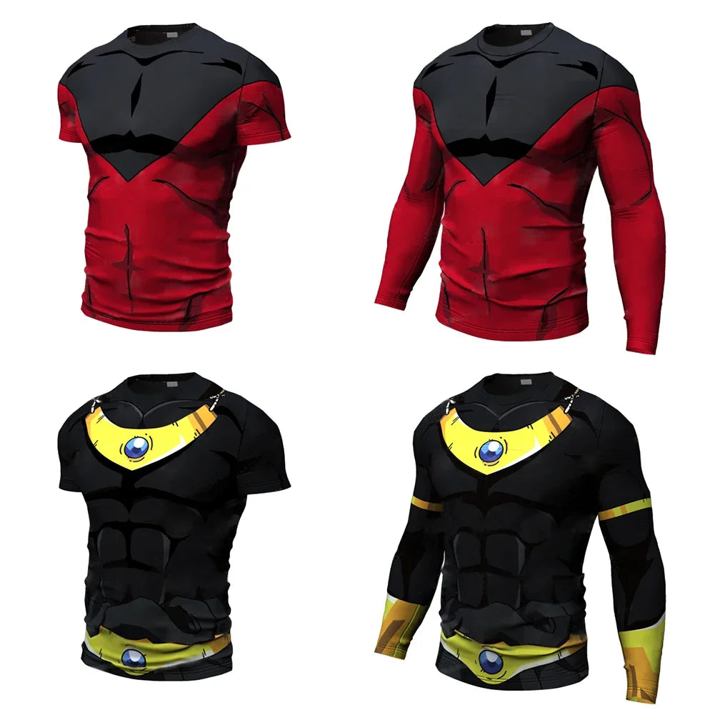 New Cosplay Printed Clothing Fitness Running T shirt Men O-Neck Cartoon Bodybuilding Sport Shirts Tops Gym Men T shirt
