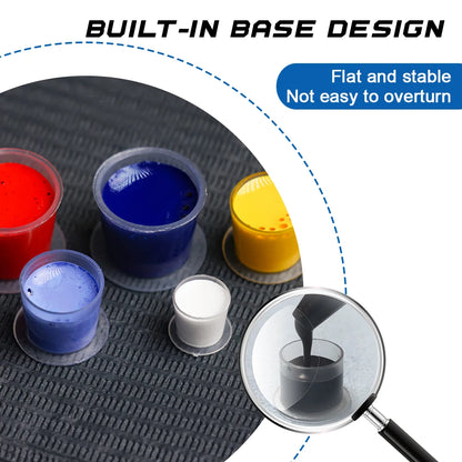 300/100PCS Disposable Tattoo Ink Cups with Base S/M/L Mixed Permanent Makeup Pigment Holder Caps Tattoo Accessories