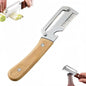 3-In-1 Stainless Steel Vegetable Peeler With Bottle Opener Onion Slicer Shredder Multi-functional Kitchen Tools 19cm 1PCS