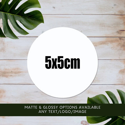 Custom Stickers Vinyl 200pcs 3-10cm With Text Logo Image Paper Waterproof Personalised Round Rectangle Die Cut Square For Party