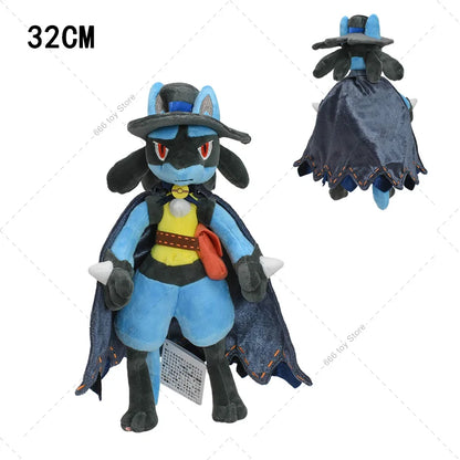 7 Styles Pokemon Plush Riolu Mega Lucario Shiny Lucario Stuffed Doll Toy Cute Peluche Toy Christmas Halloween Gifts