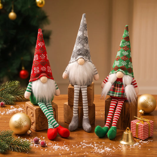 Christmas decoration items  Nordic style decorative figurines Christmas decorations - Faceless old man doll  Window display item