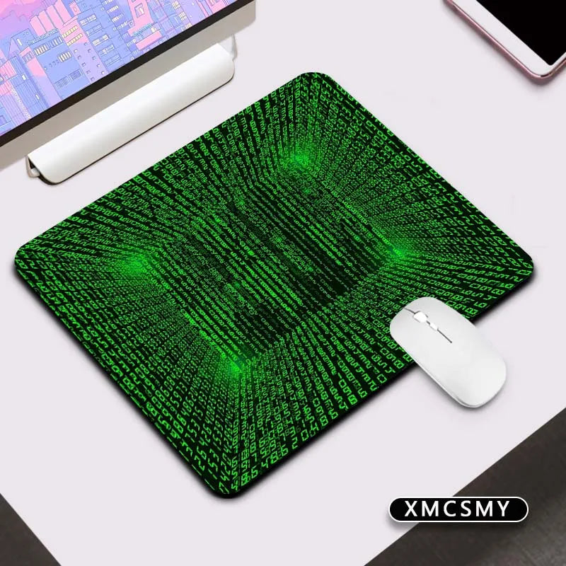 Matrix Binary Code Keyboard Pad Mouse Deskmat Computer Mat Pc Gaming Accessories Mousepad Gamer Mausepad Mats Cabinet Mause Pads