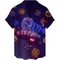 Men's 2026 Casual 3D Shirt with Poker Card Printing Fun Shirt Street Men's Summer Short Sleeved Clothing Men's Outdoor Clothing