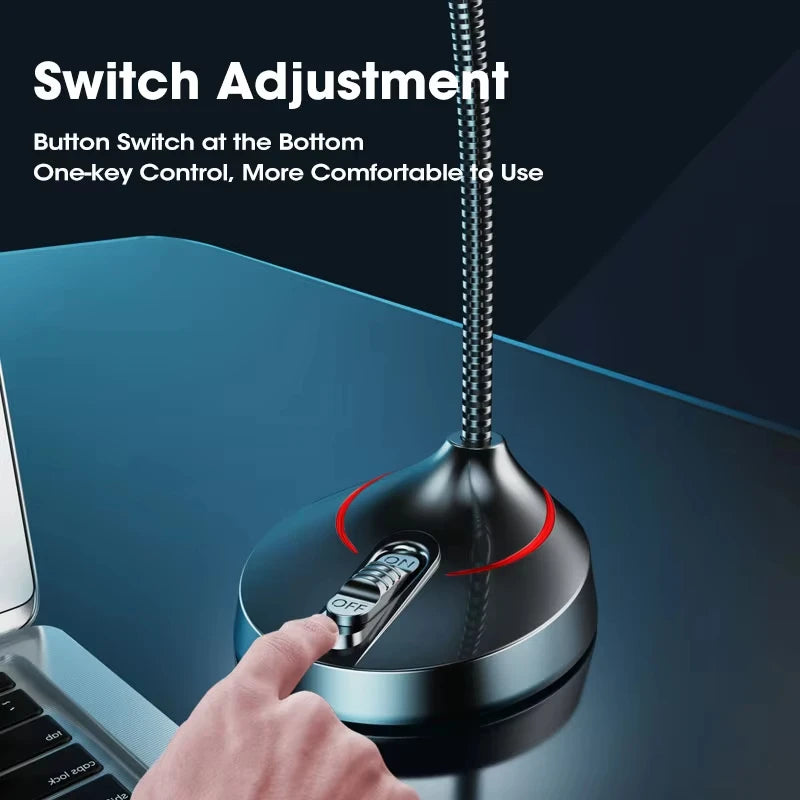 Mini USB Wired Microphone 3.5mm Jack Plug Studio Speech Mic for PC Computer Laptop Notebook Loud Speaker
