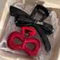 2Pcs/set Vintage Blue Polka Dot Red Bow Hair Clip Shark Claw Clamp Hairpin Barrette Korean Hair Headwear Accessory 2030