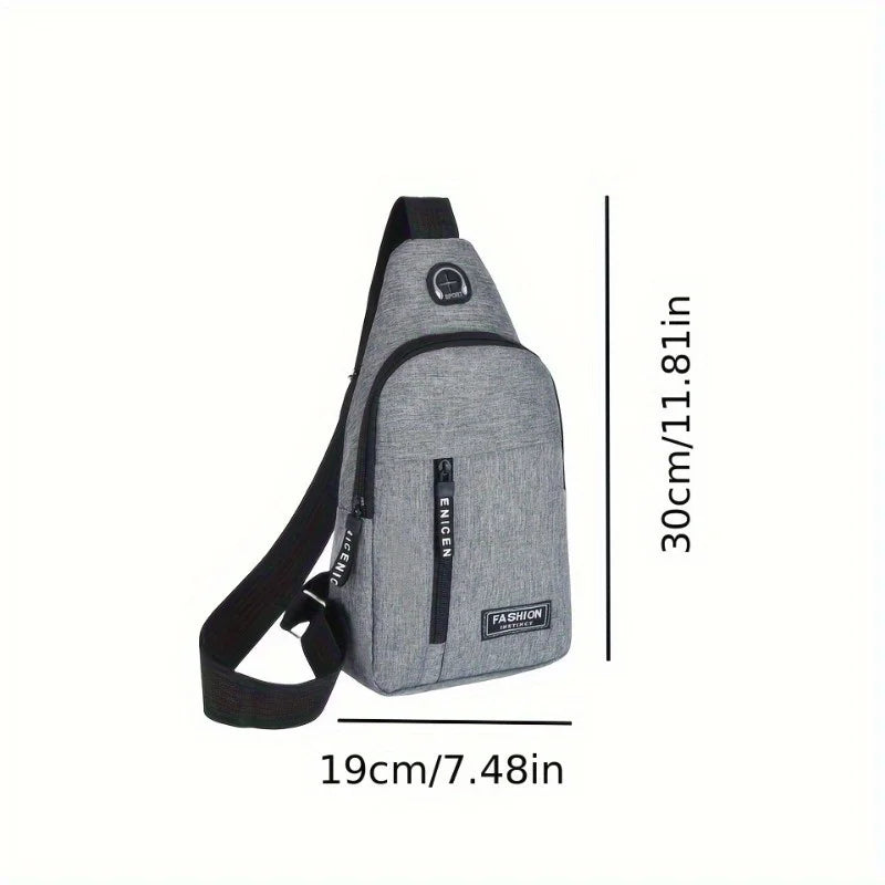 Multifunctional Outdoor Travel and Work Shoulder Bag - Unisex Casual Messenger Bag, Men's Chest Bag