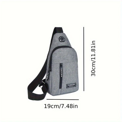 Multifunctional Outdoor Travel and Work Shoulder Bag - Unisex Casual Messenger Bag, Men's Chest Bag