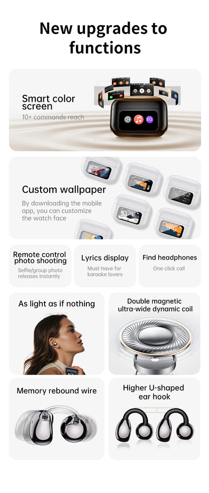 AI Translation Headphones True Wireless Earbuds LED Power Display Earphones with Wireless Charging Case