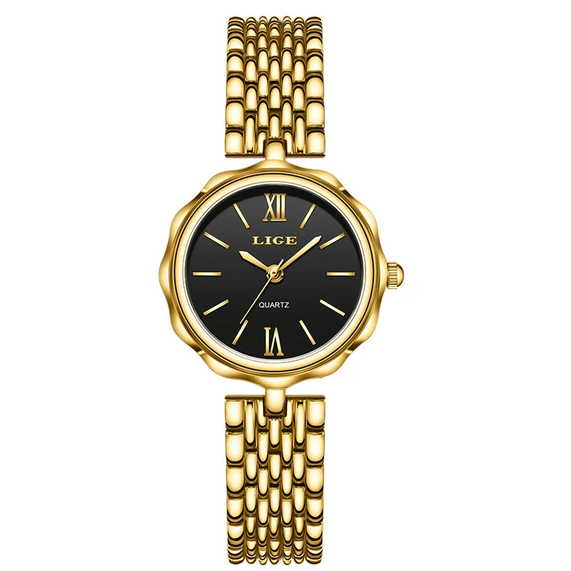 LIGE Quartz Women Watches Fashion Elegant Bracelet Watch For Women Luxury Creative Steel Waterproof Watch Femme Relogio Feminino