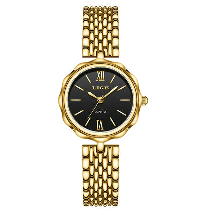 LIGE Quartz Women Watches Fashion Elegant Bracelet Watch For Women Luxury Creative Steel Waterproof Watch Femme Relogio Feminino