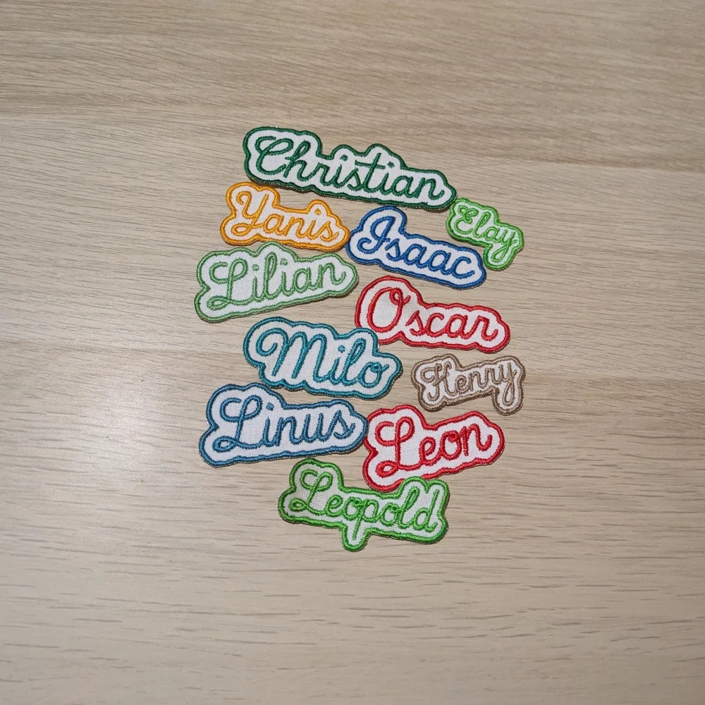 Customized Text Iron‑On Name Embroidered Patch Personalized Letter Applique Badge for Clothes Backpack Hat DIY Accessory