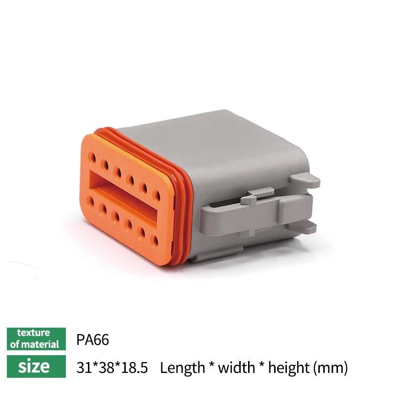 10/50/100 Sets Deutsch DTM/DT/DTP/DTF Automobile Connector Plug&Socket Male&Female Terminal DTM04-2/3/4/6/8/12 DTM06-2/3/4/6/8S