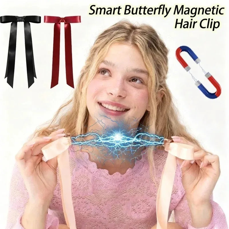Magnetyczna spinka do włosów Motyl dla Kobiet Dziewcząt, Inteligentna, Nie Niszczy Włosów, Mocne Utrwalenie, Innowacyjne Akcesoria do Włosów, Prezent