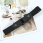 Lazy waist belt with no hole decoration, spring and summer jeans belt, seamless elasticity, versatile, invisible elasticity