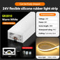 LED flexible silicone light strip embedded 24V waterproof tubing linear lamp concealed installation flexible soft light strip