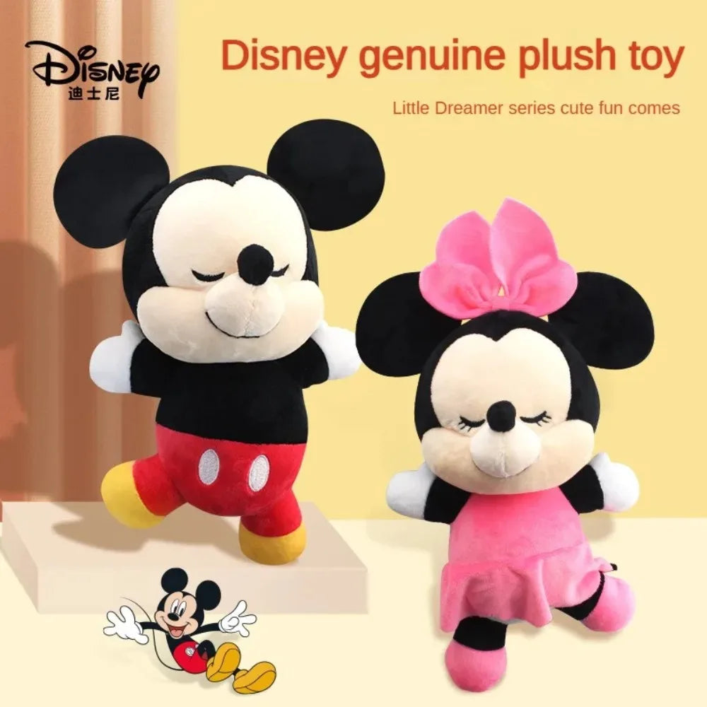 20cm Mickey Mouse Plush Toys Kawaii Anime Mickey Minnie Stuffed Plush Models Decoration Dolls for Boys Girls Birthday Gifts