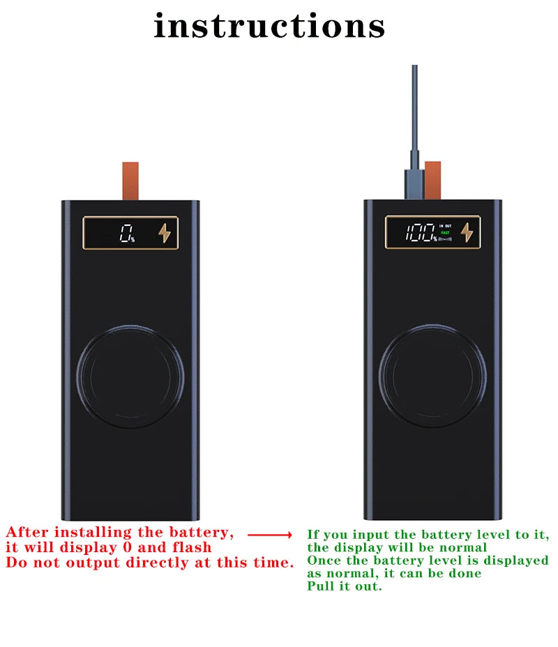 40*18650 DIY Power Bank Case Batteries Power Box Regular/PD Camping light Version Power Bank Shell  Batteries Power Shell