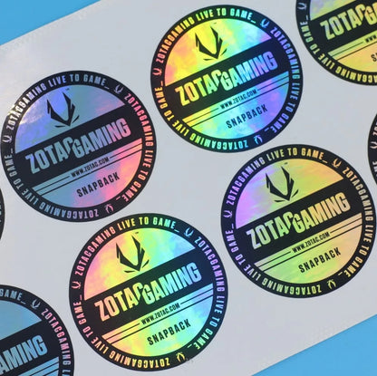Customized Holographic Silver Laser Sticker - LOGO/Design Personalized Sticker Labels for Your Unique Identification