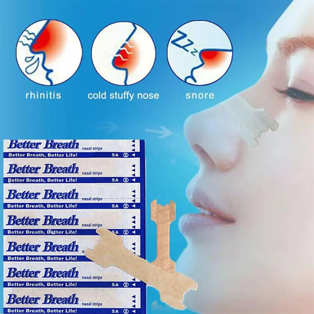 Breathing Nasal Strips Right Way Stop Snoring Anti Snoring Strips Easier Better Breathe Health Care Sleeping Well 10/20/30pcs