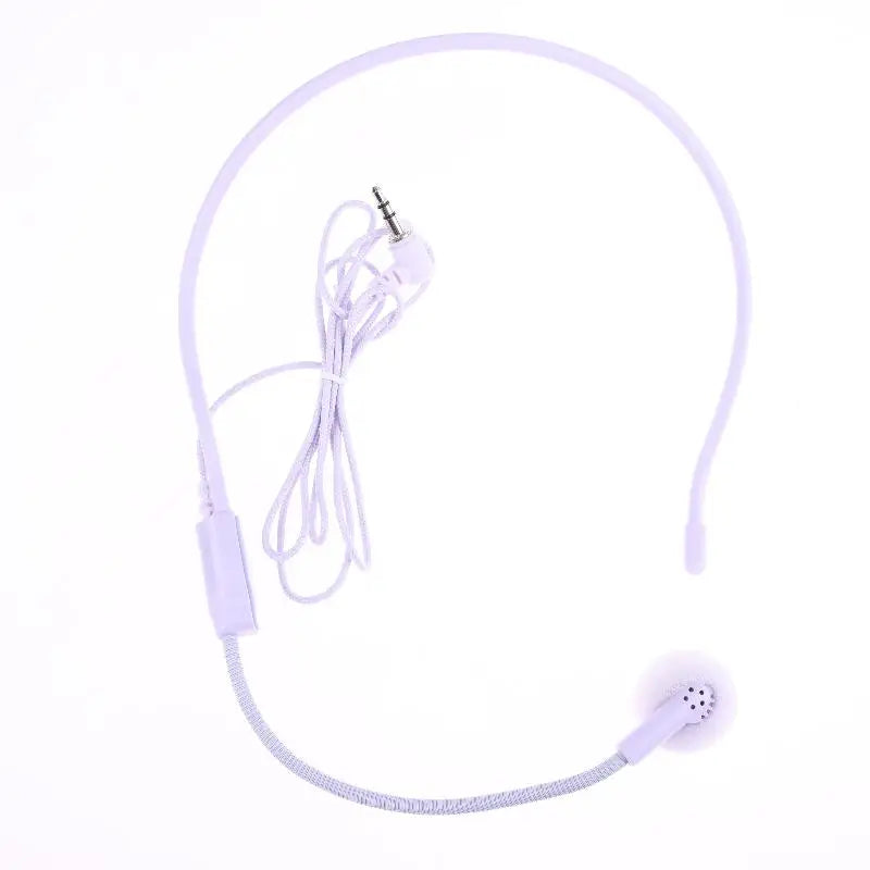 1Pc Wired 3.5mm Plug Guide Lecture Speech Headset Mic Portable Head-mounted Headset Microphone For Teaching Meeting
