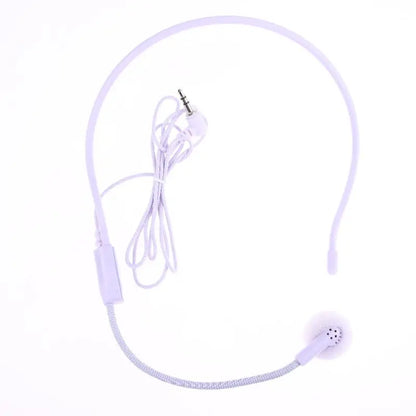 1Pc Wired 3.5mm Plug Guide Lecture Speech Headset Mic Portable Head-mounted Headset Microphone For Teaching Meeting