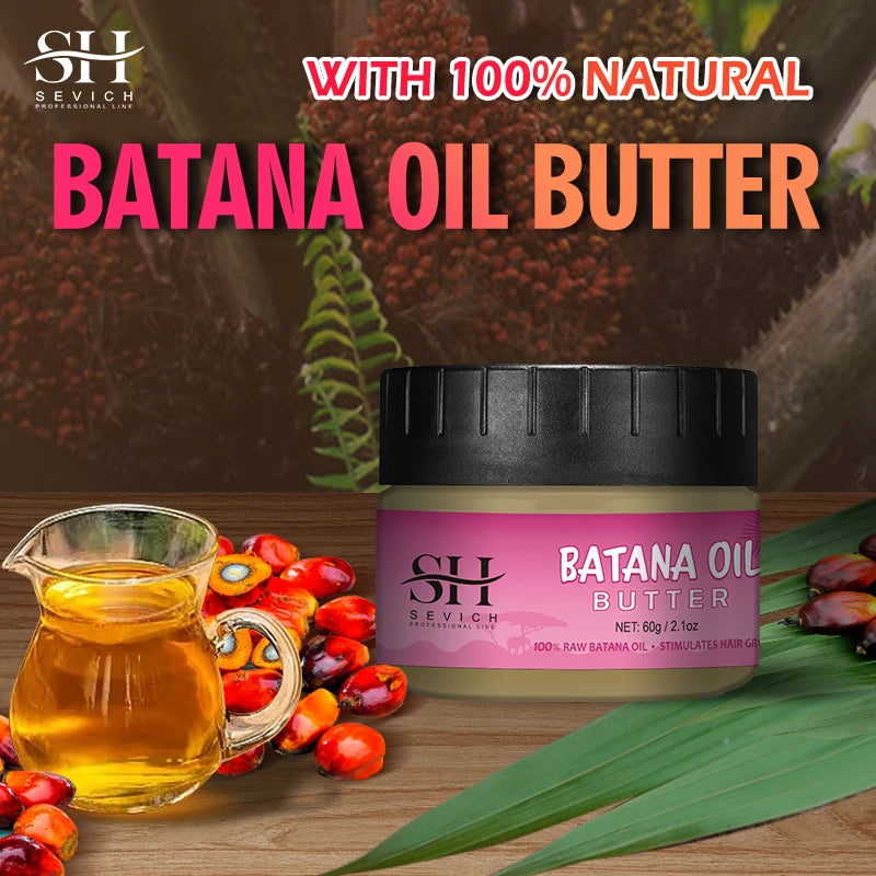 100% Batana Hair Fast Growth Oil Set African Crazy Traction Alopecia Batana Hair Mask Anti Hair Break Hair Regrowth Treatment