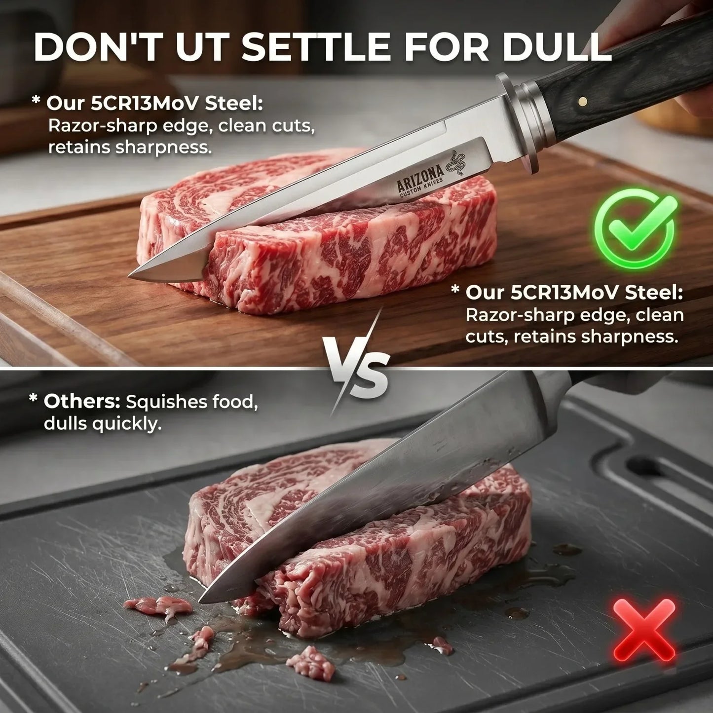 New Heavy-Duty Multi-Purpose Kitchen Knife 5Cr13 Stainless Paring Knife, Ergonomic Pakkawood Handle High-End Utility Knife Tool