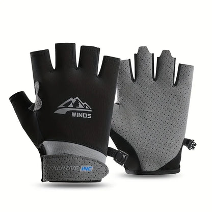 Fingerless Gloves for Men Women UV Sun Protection Half Finger Glove for Fishing Paddling Sailing Rowing Sports Gloves