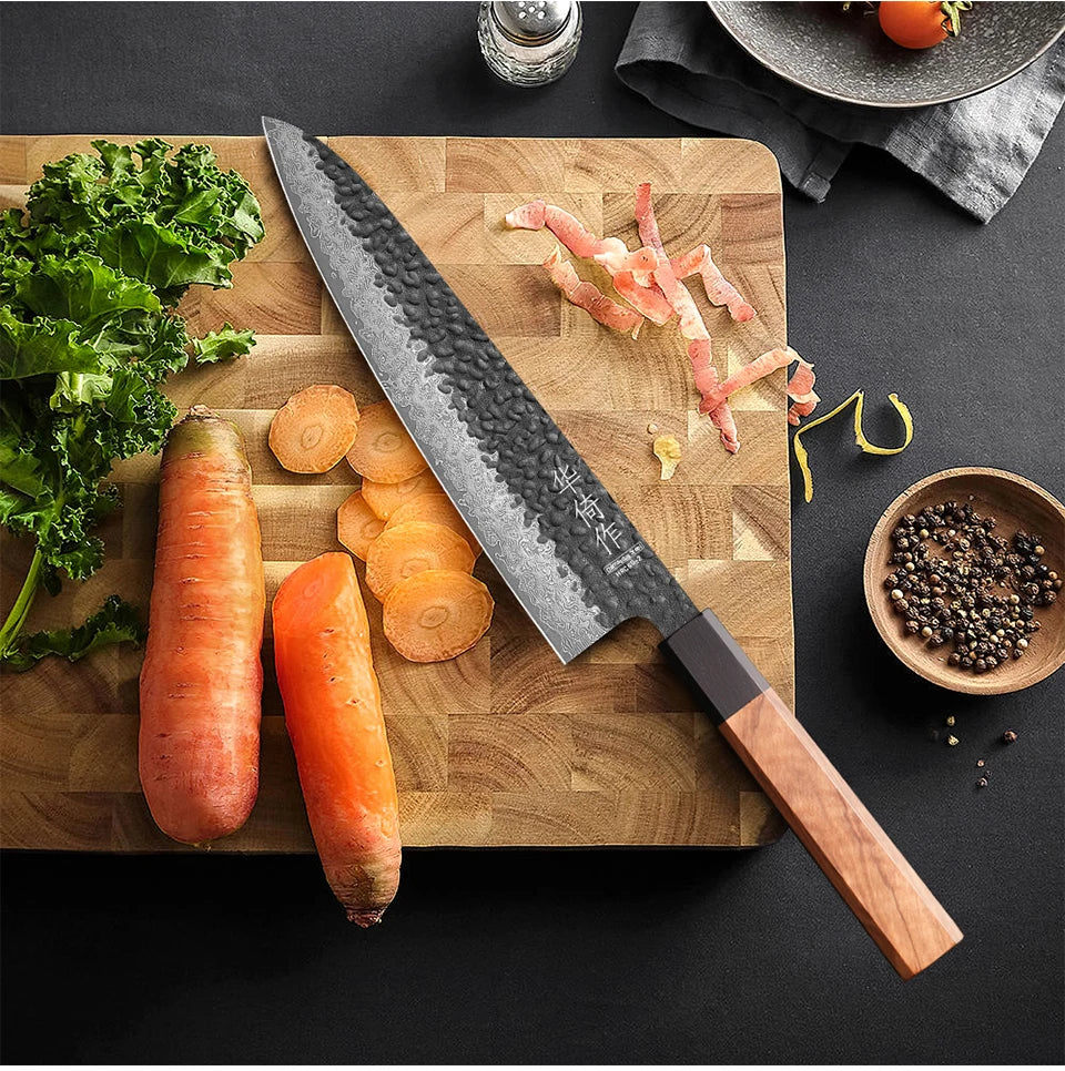 8.2" Japanese Handmade Chef Knife 67 Layer Damascus Steel Professional Kitchen Knives Sharp Slicer Vegetable Cooking Cleaver